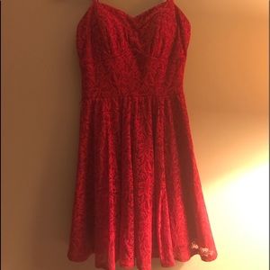 Size small red lace dress!